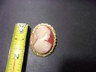 Vintage Oval Cameo Ladies Brooch Pin