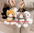 Black  Kitten Cat Pendant Plush Toy 6  Stuffed Animal Toddler Doll Gift For Kids