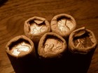 Full  Bu 50pc Obw Roll Of 1964 P Uncirculated Lincoln Memorial Cents