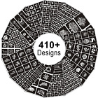 Henna Tattoo Stencils Kit Reusable For Women Girls And Kids  410  Pcs Tattoo 