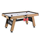 Rally And Roar 72 Inch Air Hockey Table With Led Scorer And Table Tennis Top