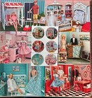 Vintage Fashion Doll Greeting Cards   Stickers