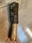 Native American 8 75 In  Hand Carved Traditional Ceremonial Wooden Rattle