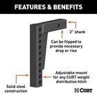 Curt 17123 Weight Distribution Hitch Shank Fits 2 Inch Receiver