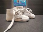 Vintage Darling  Baby White Leather Walking Shoes W Bells Size 2 W package 