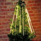 Led Meteor Shower Raindrop Lights Xmas Snowfall String Light Garden Tree Decor
