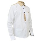 Oktoberfest Costume Traditional Men Shirt White German Checked Bavarian  Shirt