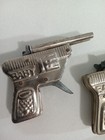 Vtg 1950s Toy Cap Pistol Hawk Die Cast Pressed Metal Japan Working Lot Of 3