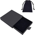 Jewelry Gift Box  Necklace Bracelet Organizer For Birthday Black