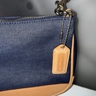    authentic Coach Baguette Denim Leather Small Handbag Nwot