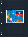 1 2 Off  47 50 Scott Value - 1981 Belize Independence S s Map Flag Cv Mnh Nh Umm