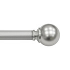 1  Ball Single Drapery Curtain Rod Home Window Decor  Nickel  84-120  Adjustable
