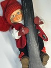 Vintage Norwegian Christmas Nessie Child Elf Doll On Spoon  Numbered On Back