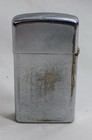 Vintage 1974 Slim Zippo Plain Cigarette Lighter Vietnam War Era