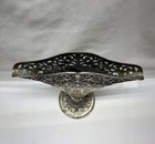 Vintage Godinger Silver Art Co Fan Vase 1991 Ornate Filigree Reticulated 9 5 