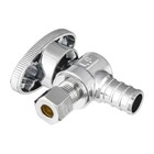 Efield 1 2  Pex Crimp X 1 4  Od Compr  Angle Stop Valve 1 4 Turn Lead Free