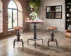 American Antique Vintage Industrial Barstool Solid Wood Water Pipe Fire Hydrant 