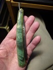 Rare Antique Straight Razor  fancy Geen Scales Crown   Sword  Nice1