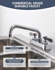 Restaurant   Commercial Kitchen 4  Sink Faucet - 6  Swivel Spout Brass
