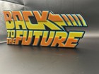 Back To The Future Logo Sign Display   3d Wall Desk Shelf Art 12 Inch