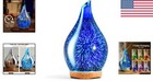 3d Art Glass Aroma Diffuser - Ultrasonic Cool Mist With Timer And Auto Shut-off