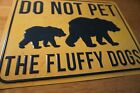 Large Rustic Vintage Bears Cabin Metal Sign Camping Lodge Primitive Home Decor