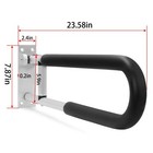 Flip Up Folding Handicap Grab Bars Toilet Handrail  Aluminum Safety Rails 300lb