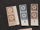 Ww2 Nazi German Nsdap Third Reich Stamp Lot Swastika Flag Banner Standard Bearer
