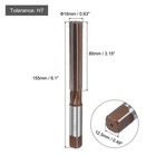 Hand Reamer 16mm H7 Metric Reamer Bits Straight Flutes Alloy Steel Reaming Tool