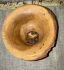 Artist Signed Live Edge Hand Turned Wood Bowl Beautiful 5 5   