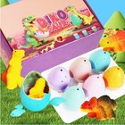 Dinosaur Hatching Surprise Eggs For Kids - 6 Pack - Grows 600  - Dino Egg Toys
