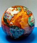 Kalifano Gemstone Globe Paperweight 3  Hand-carved Jewelry-grade Semi-precious