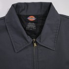 Dickies Insulated Eisenhower Jacket Gray Medium Quilted Lined Work Coat Tj15ch