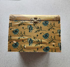 Antique Victorian Children Celluloid Collar Vanity Dresser Box Open Top