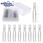 250   l Glass Autosampler Vial Inserts Clear With Polyspring For 2ml 9-425 Vials