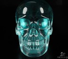 Lifesized 6 7  Blue Obsidian Hand Carved Crystal Skull  Realistic  Healing
