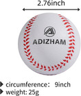 Foam Baseballs - 12 Pack Of 9 Inch Soft Practice Tballs For Youth Beginners - Sa