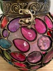 Pier 1 Imports Original Gemstone Moroccan Caravan Lantern Round Outdoor Candle