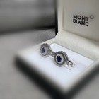 Exquisite Mb Cufflinks Silver Blue Us