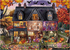 Horror Halloween Holiday Puzzle 1000 Piece For Adults  Fall Haunted House Jigsaw
