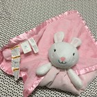 Cloud Island Bunny Rabbit Pink White Polka Dot Lovey Security Blanket