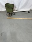 Antique  Baby Doll Wagon  Carriage Stroller Victorian  Wicker Pull 1890 Original