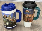 Lot Of 2 Silver Dollar City Grandfathered Refillable Mug