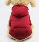 Pet Dog Hoodie Sweater Jumper Coat Warm Clothes Puppy Apparel Hooded Jacket S-xl