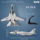 1 72 Scale F-14 Tomcat Quick Build Model Kit - 36 Pcs With Stand