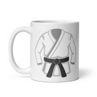 New Martial Arts Karate Coffee Mug  11 Oz White Glossy Ceramic