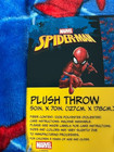 Marvel Spider-man Plush Throw Blanket 50 X 70 Blue   Red Spider-man New