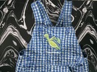 Vintage Oshkosh Bgosh Boys Romper Shorty Baby 12m Plaid Made In Usa One Piece