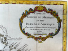 Gulf Of Mexico West Indies 1754 Nicolas Bellin Large Antique Map 18th Century