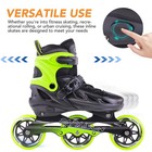 Adult Adjustable Inline Skates For Men Women With 3 100mm Wheels  Outdoor Bla   